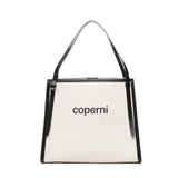 Borsa tote con logo COPBA77F2027 BEI COPERNI 