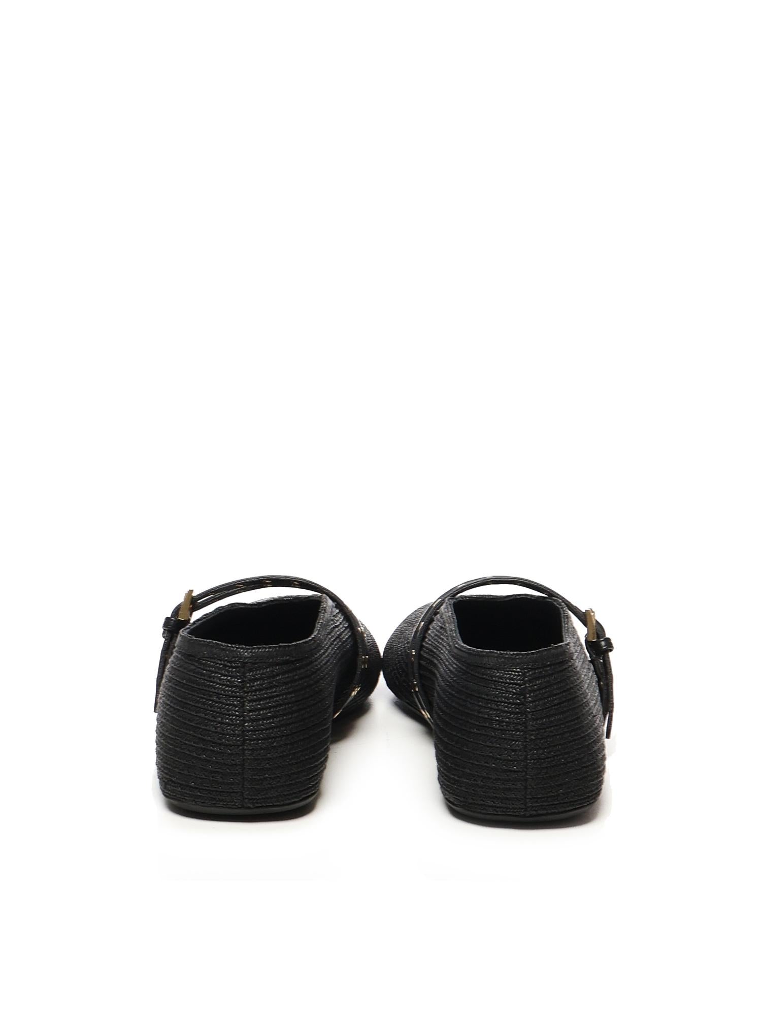 Ballerine Flat in paglia AA3A058TK036 999 ALAIA 