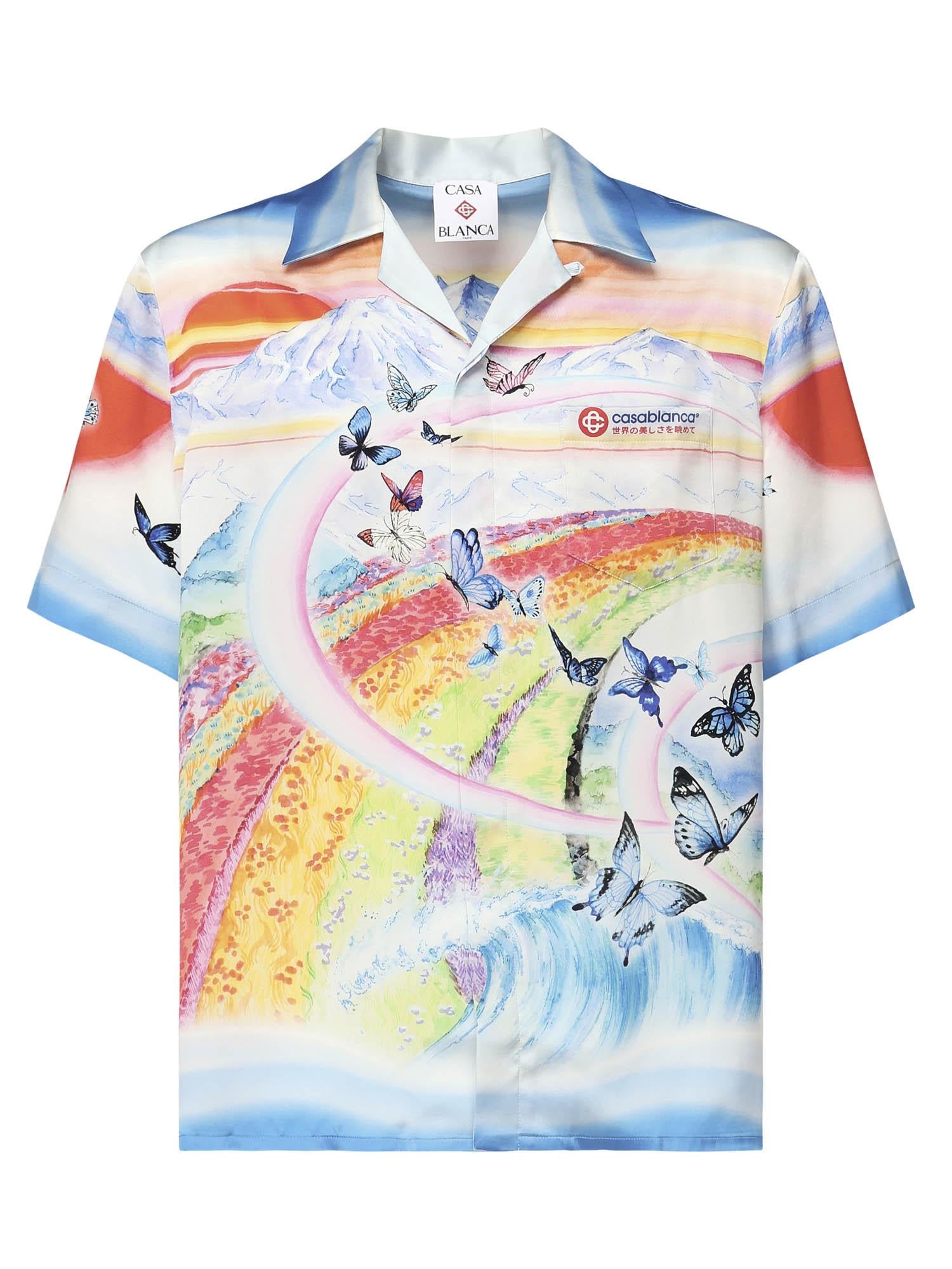 Camicia in seta con stampa MPF25SH00302  CASABLANCA 