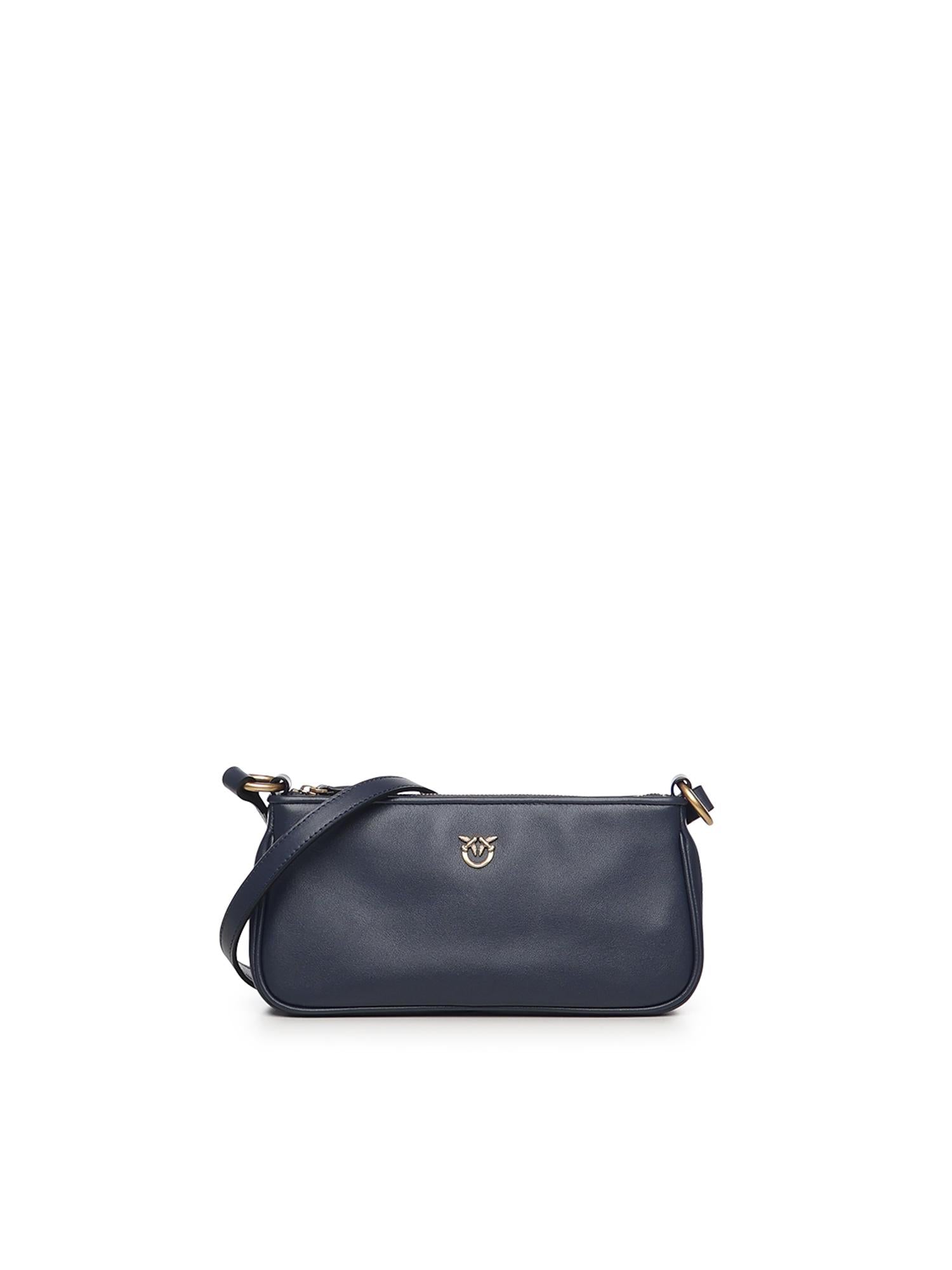 Borsa a tracolla Mini Half Moon Baguette in pelle 105069 A0QOG08Q PINKO 