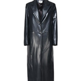 Long coat in ecopelle MMD4157 GRIGIO MARIUCCIA Milano 