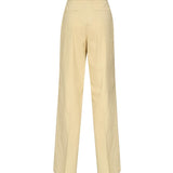 Pantaloni con piega in lino stretch 104929 A0IMC23 PINKO 