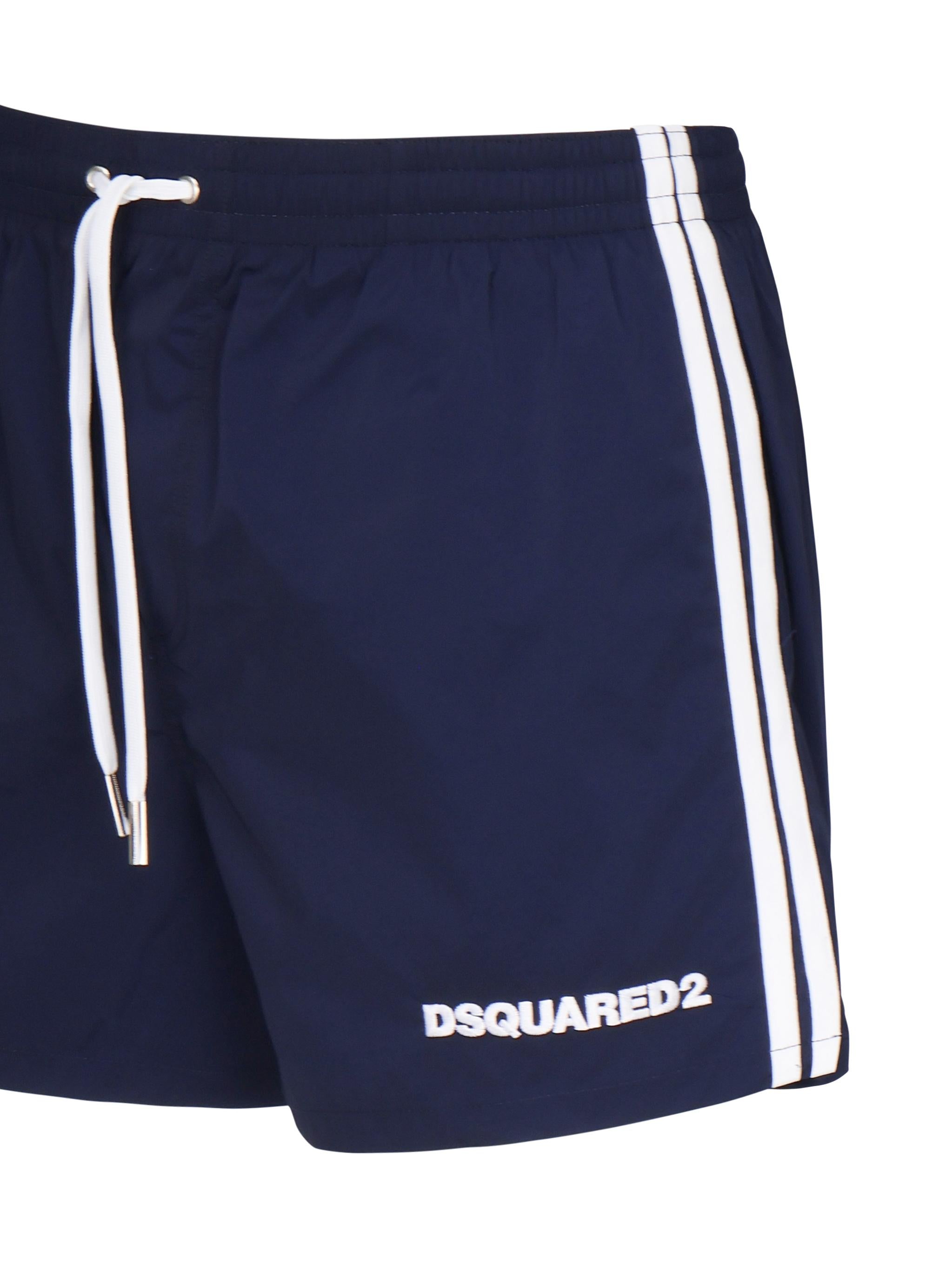 Boxer midi con logo D7B646140 417 DSQUARED2 