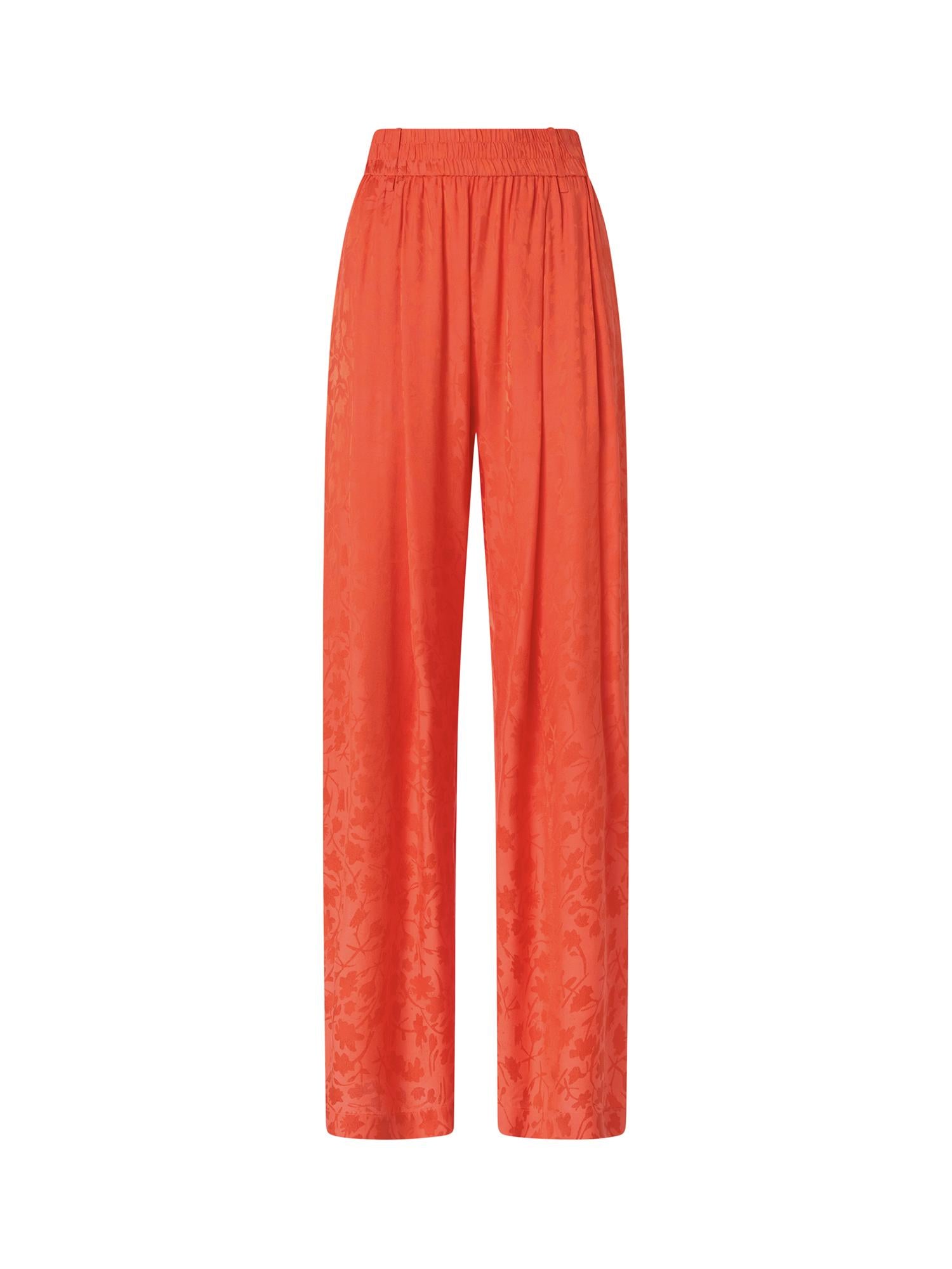 Pantaloni in jacquard floreale 106802 A3ANA99 PINKO 