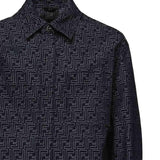 Giacca in denim FF Jacquard FW1321 AUX4F0BUZ FENDI 
