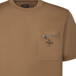 T-shirt in cotone con logo FY0936 ARYRF0QU5 FENDI 
