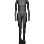 Jumpsuit in maglia a costa DA566 M01045D999 DONDUP 