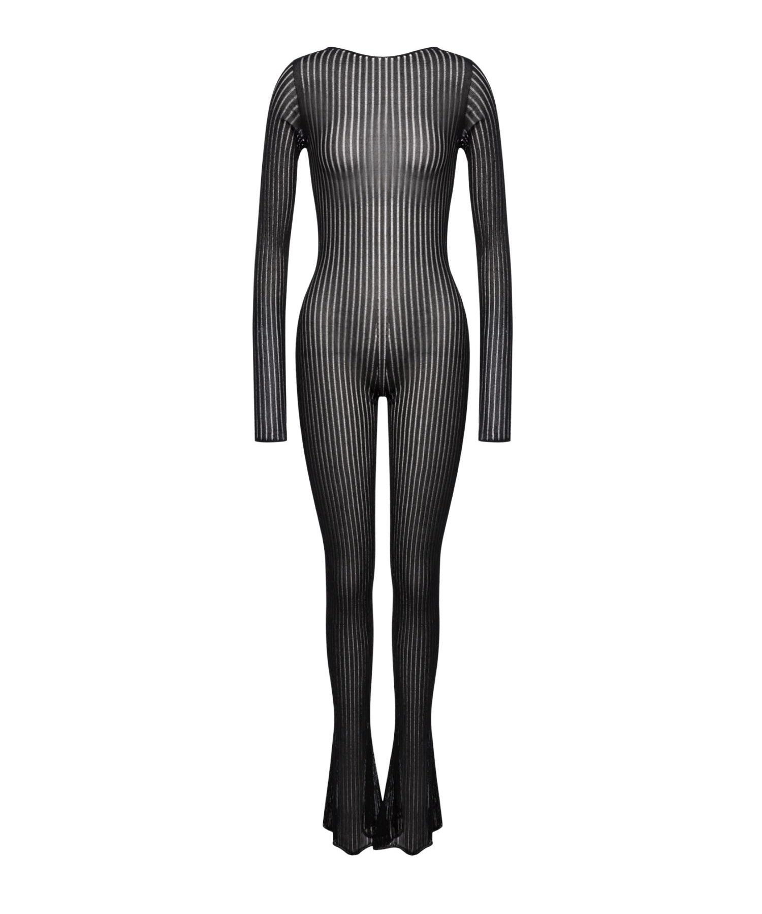 Jumpsuit in maglia a costa DA566 M01045D999 DONDUP 