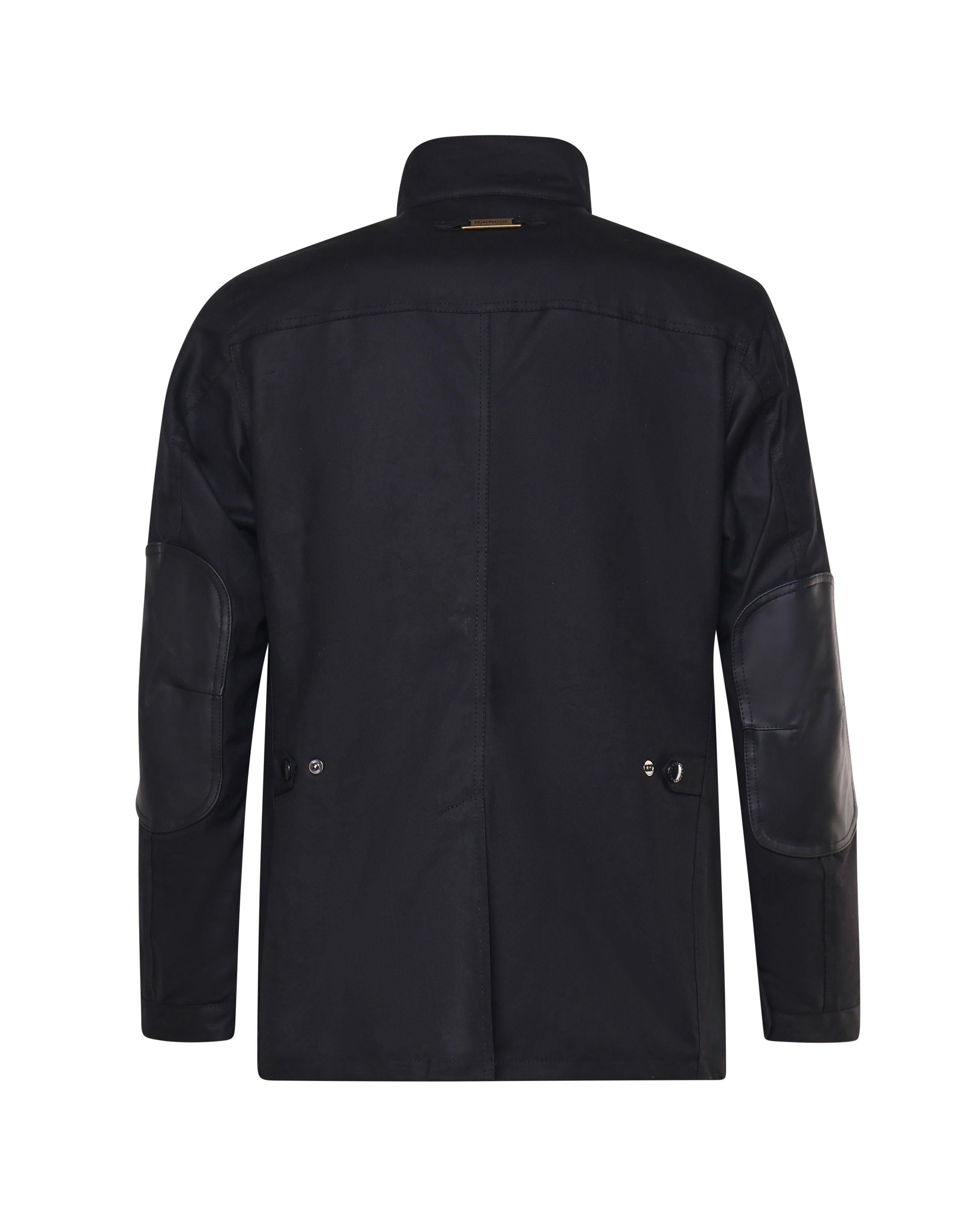 GIACCA CASUAL OGSTON WAX JKT IN COTONE NERO MWX0700 BK11 BARBOUR 