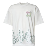 T-shirt Ma Quad Flames in cotone AMTOJR1148 127 AMIRI 