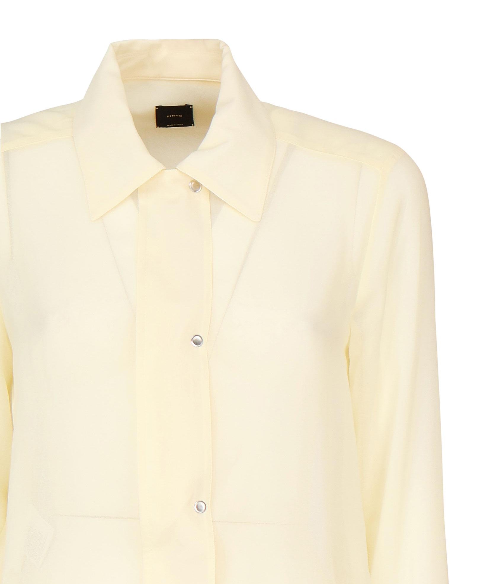 Camicetta leggera linea bomber in georgette 104787 A21FD22 PINKO 
