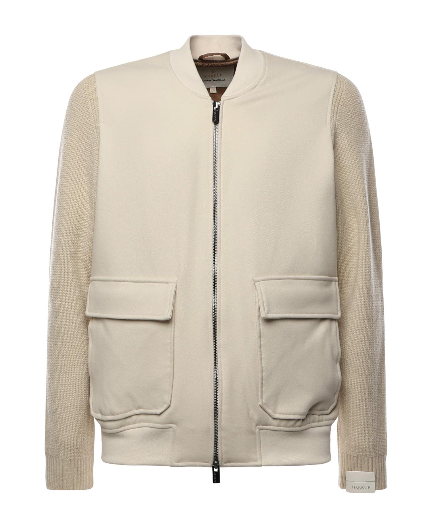 Giacca con zip MK9960132 LATTE MARKUP 