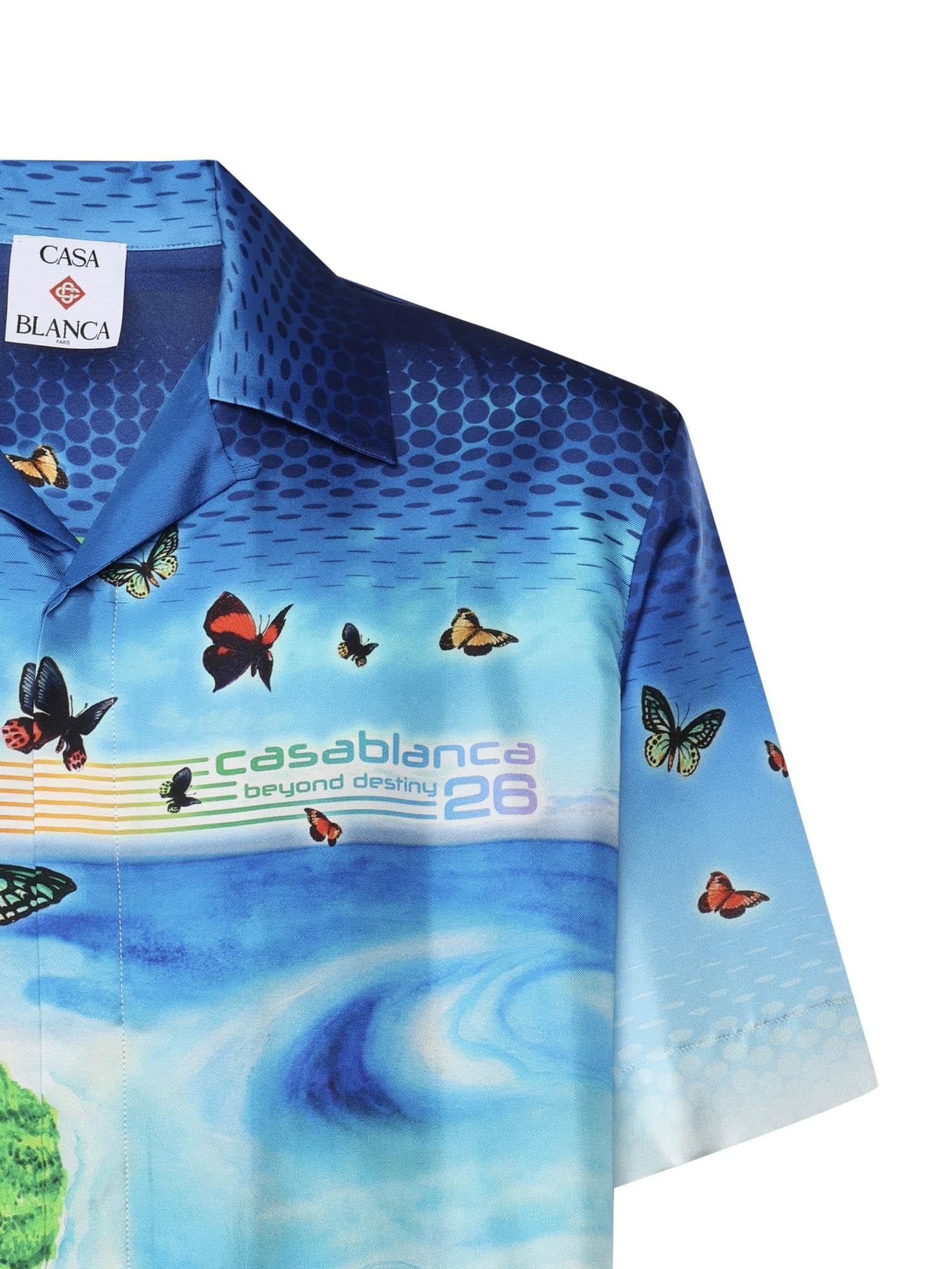 Camicia Beyond Destiny in seta MSP26SH003 02 CASABLANCA 