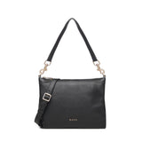 Borsa a spalla con logo BIBP9FA01 NERO BIASIA 