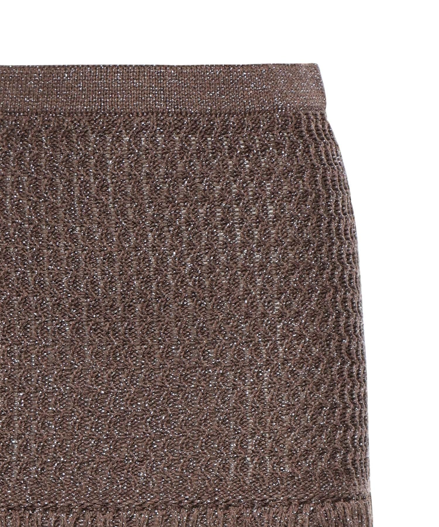 Minigonna in maglia con frange 106960 A3CII69 PINKO 