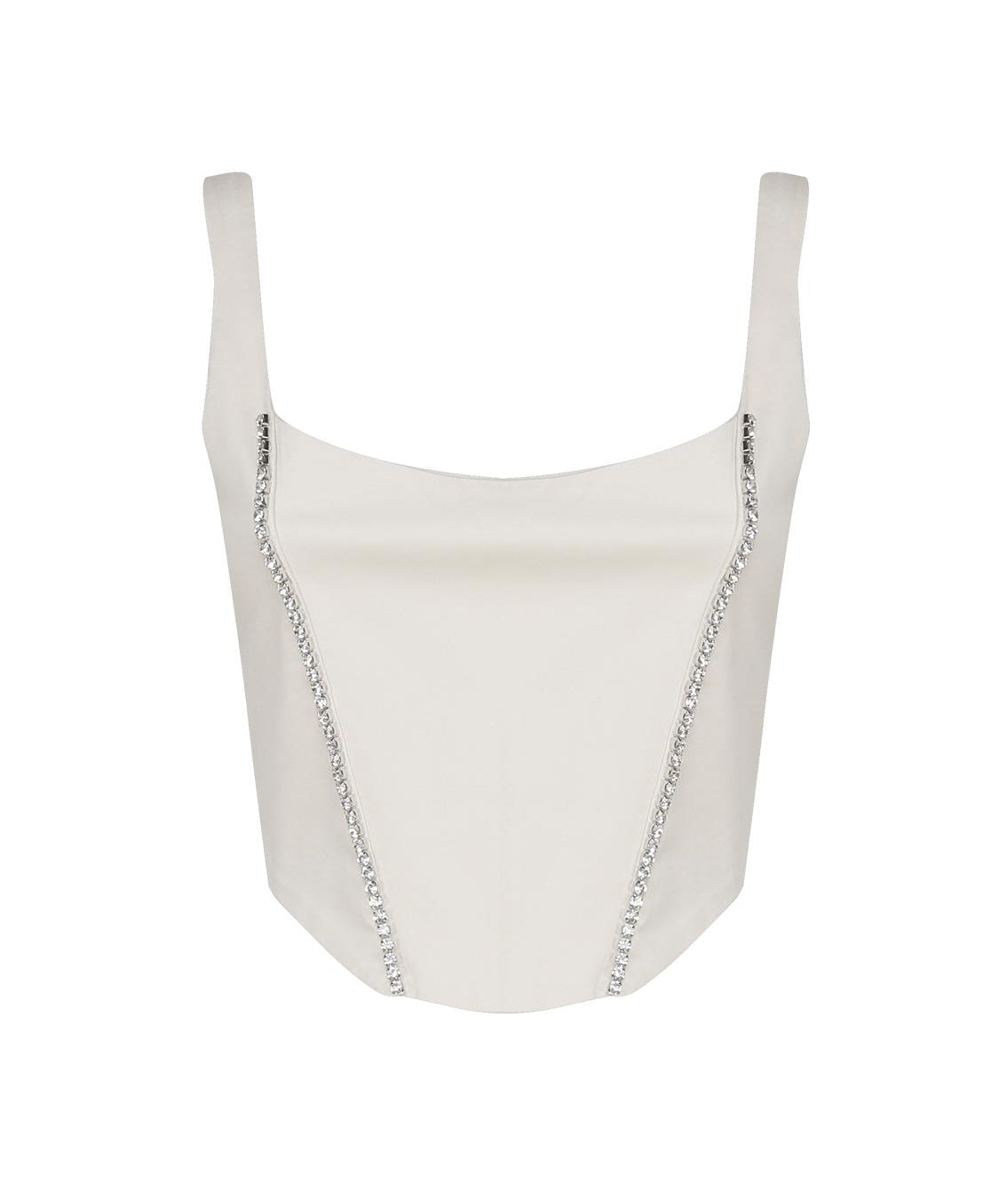 Top Corset con scollo tondo CORSET -IVORY THE ARCHIVIA 