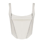 Top Corset con scollo tondo CORSET -IVORY THE ARCHIVIA 