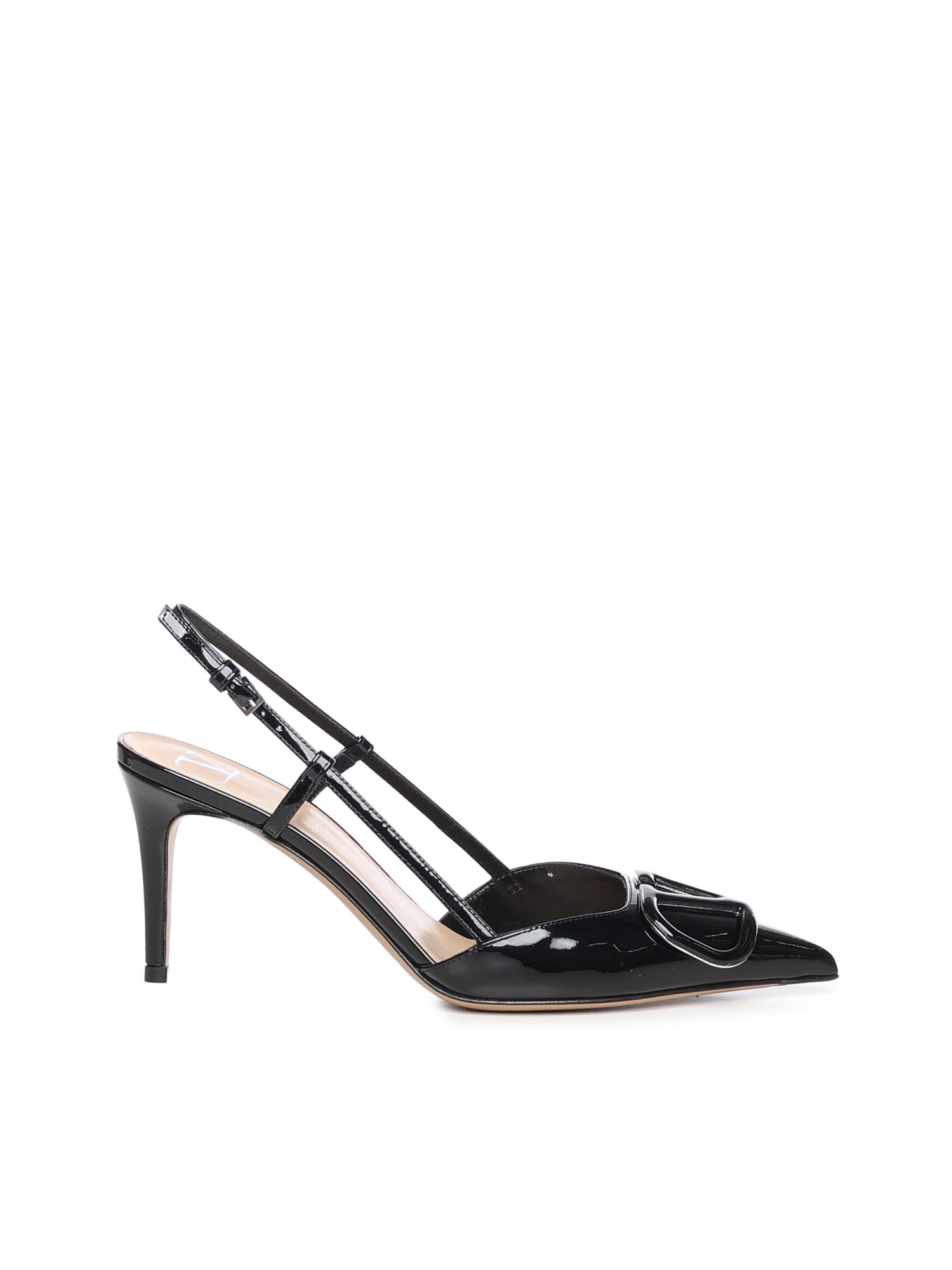 Décolleté slingback VLogo Signature in vernice 7W2S0R01 TMK0NO VALENTINO GARAVANI 