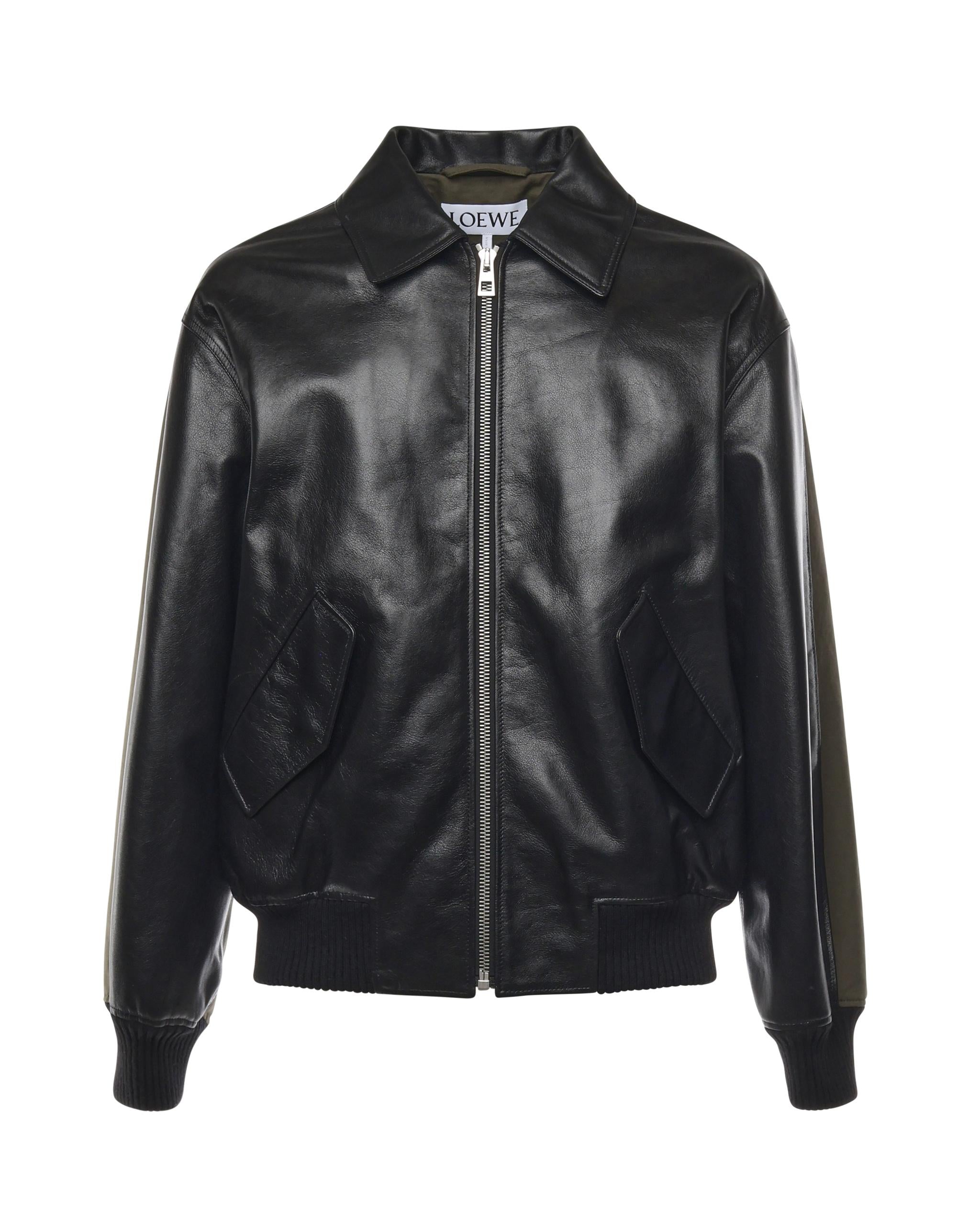 Bomber ibrido in nappa di vitello e cotone H526Y02WAM 1217 LOEWE 