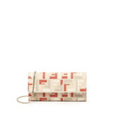 Portafoglio continental con catena FF<BR/> 8M0365 AV1YF1SY7 FENDI 