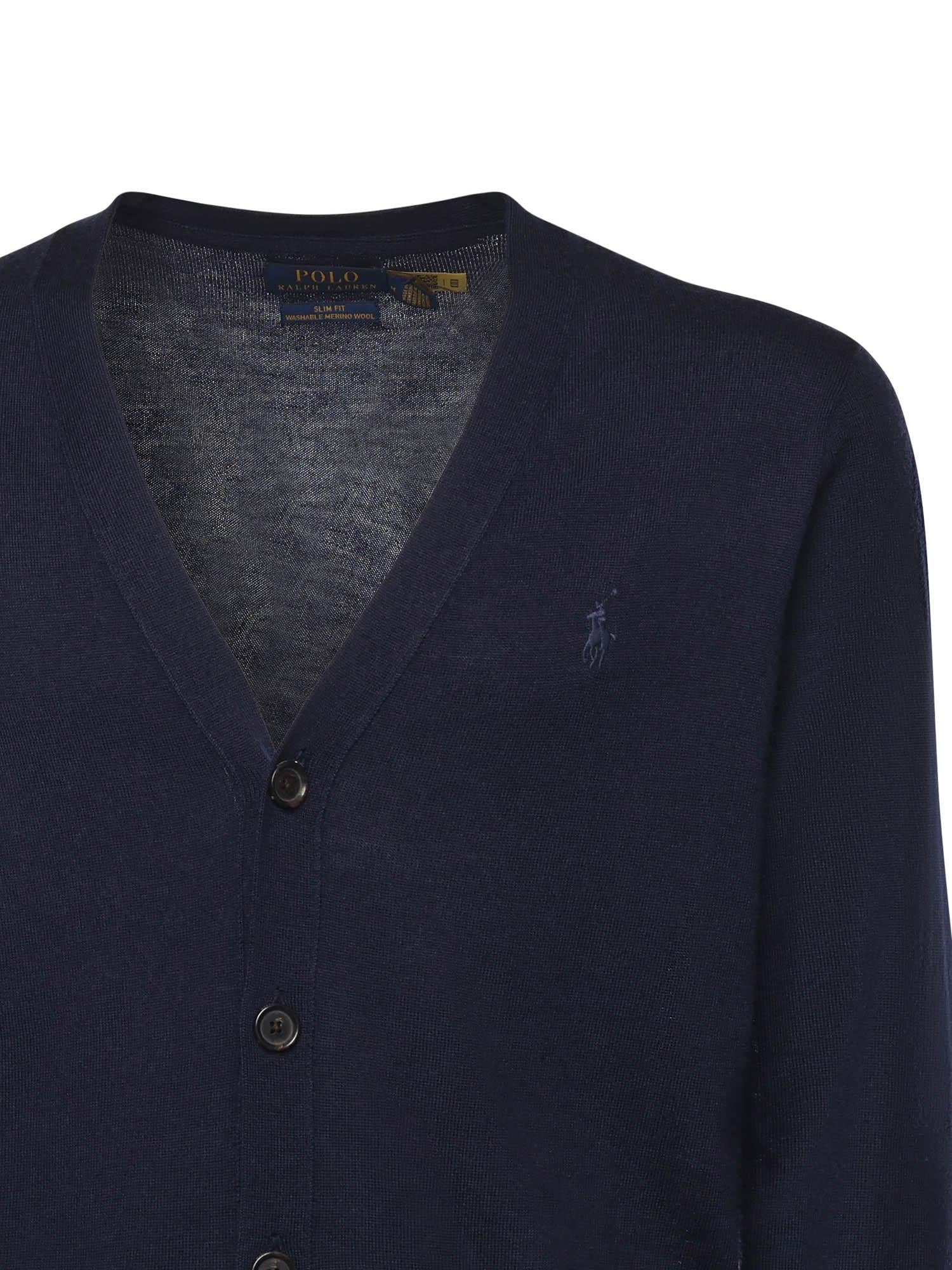 Cardigan con logo <BR/> 710946144 001 POLO RALPH LAUREN 
