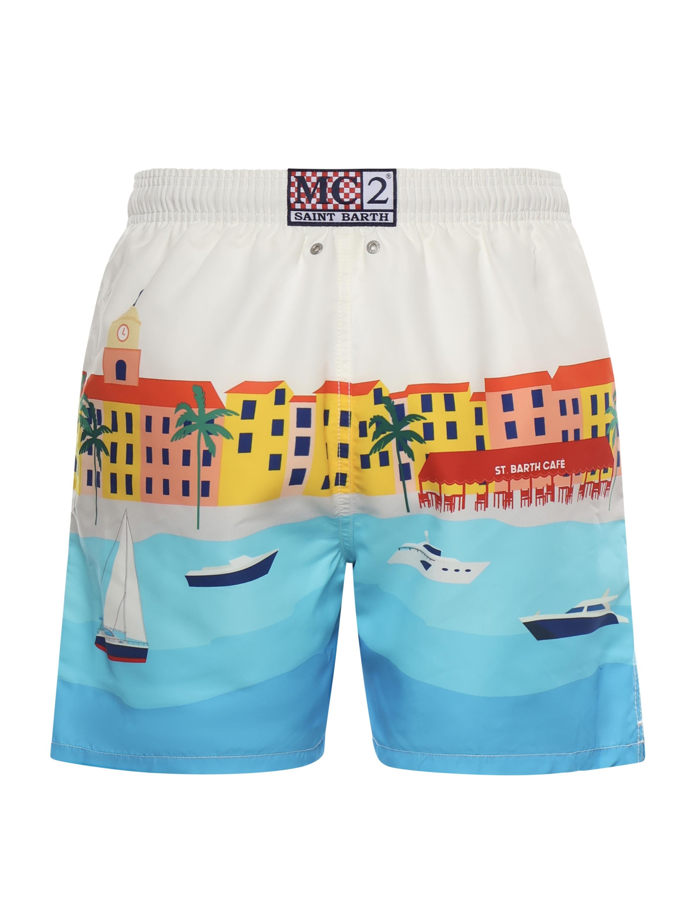 Costume da bagno con stampa GUS0009 01079L MC2 SAINT BARTH 
