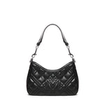Borsa trapuntata con logo<BR/> JC4152PP1MLA0 00B LOVE MOSCHINO 