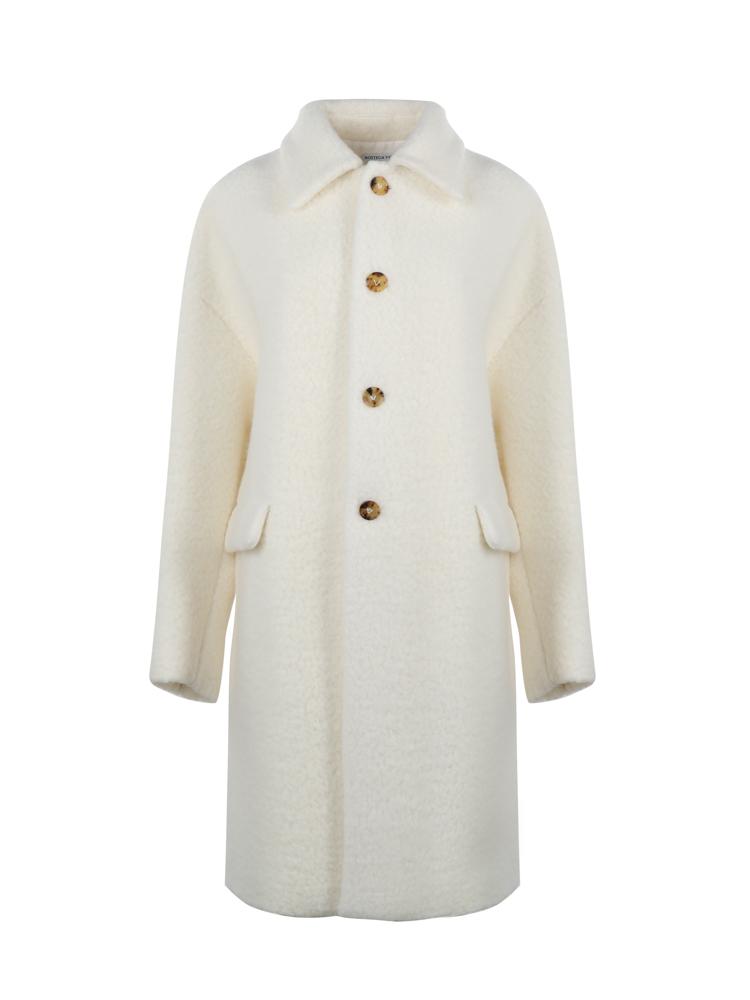 Cappotto bouclé in lana e mohair 709034 V25G09000 BOTTEGA VENETA 