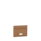 Portacarte in pelle con targhetta logata<BR/> BI0330 A10018M417 DOLCE & GABBANA 