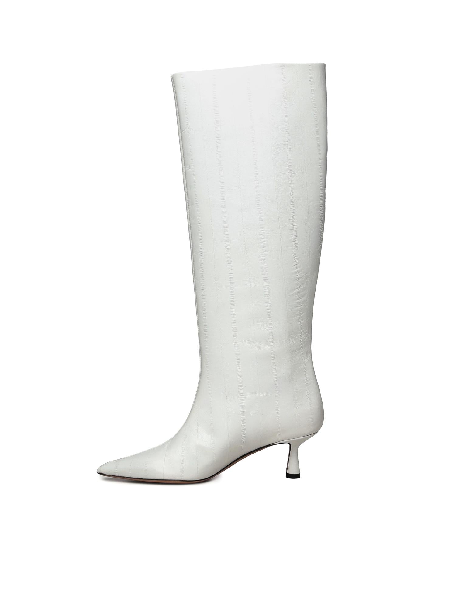 Stivali Jane in pelle<BR/> JANE 50 ANGUILLAGREY GIULIANO GALIANO 