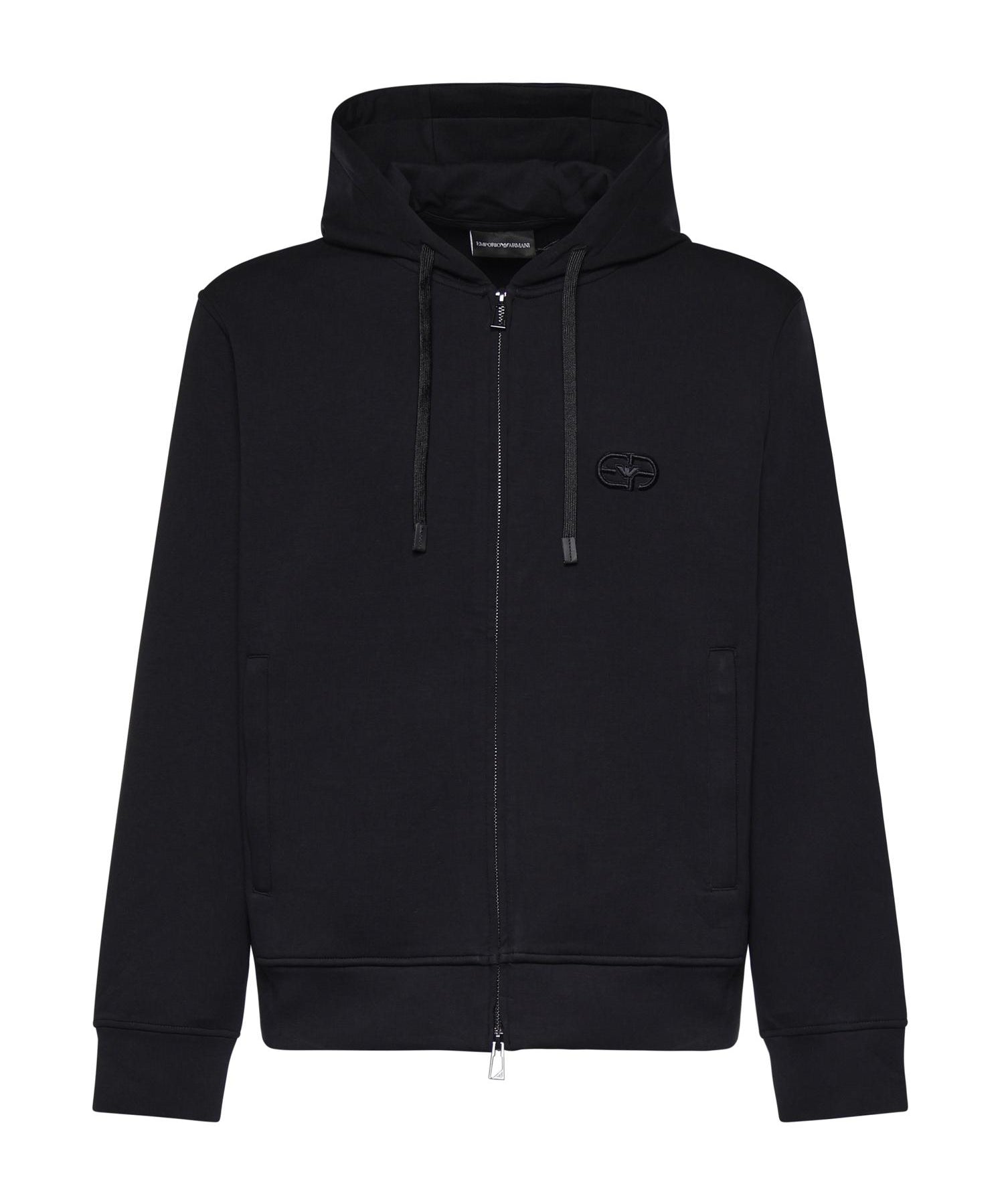 Felpa in double jersey con logo EM004538 AF10013UB118 EMPORIO ARMANI 