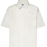Camicia in cotone con stampa SH003005 LIGHT GREY BONSAI 