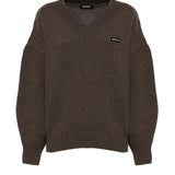 Maglione in lana con logo 115141 1078 ROTATE 