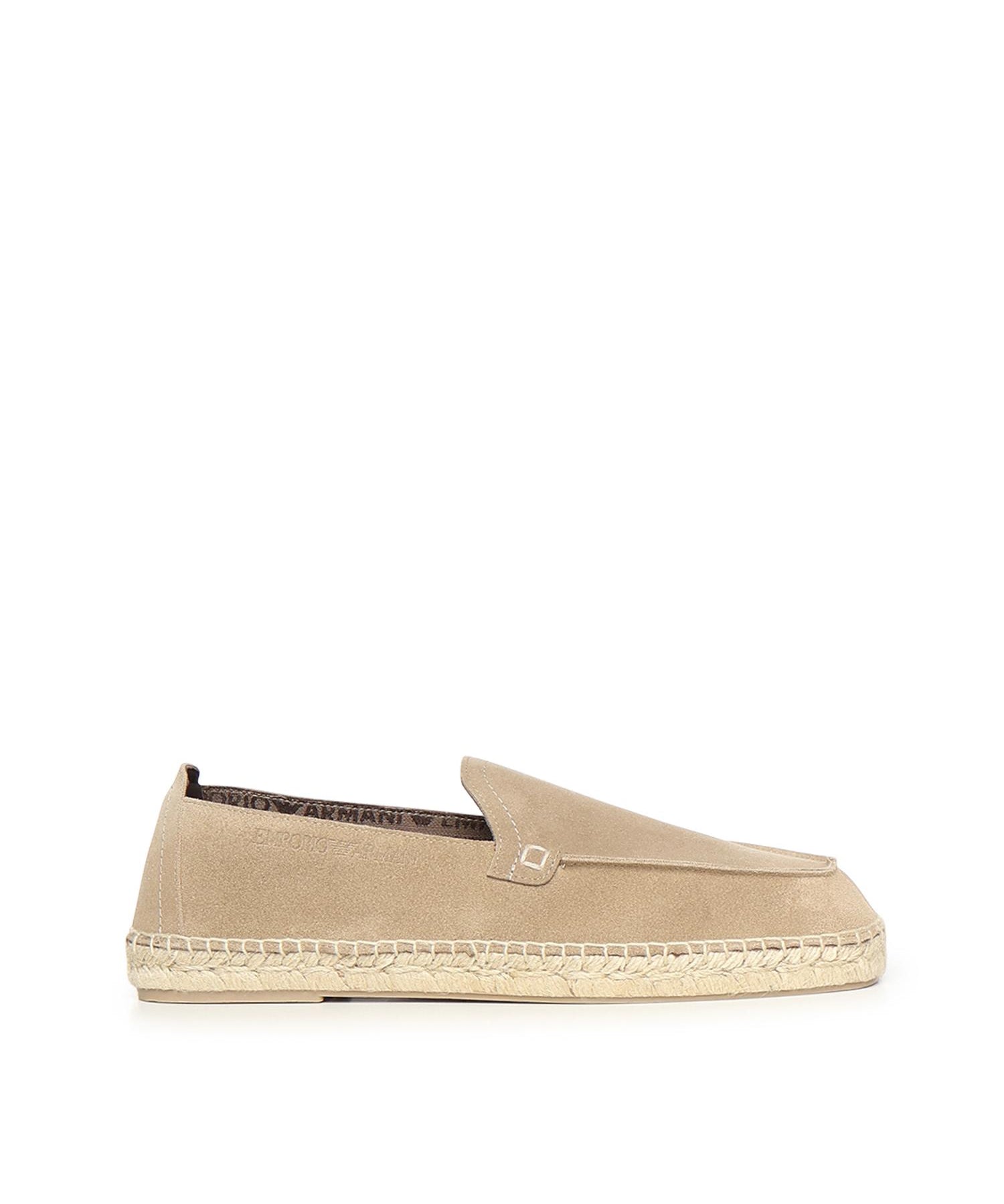 Espadrillas in pelle scamosciata velour EM005854 AF23967U6092 EMPORIO ARMANI 