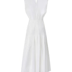 Abito midi smanicato con pieghe e cut-out 106828 A2LDZ05 PINKO 