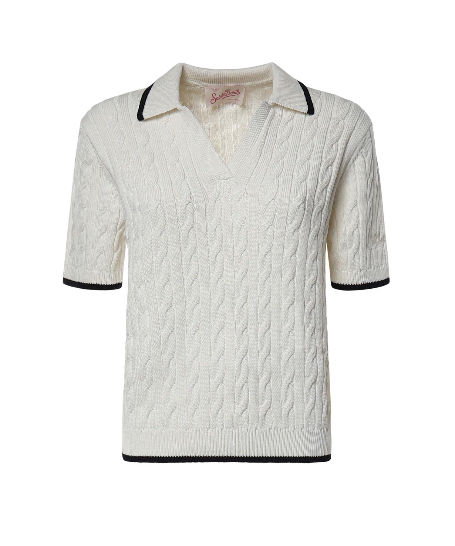 Polo in misto cotone AYS0001 00100L MC2 SAINT BARTH 