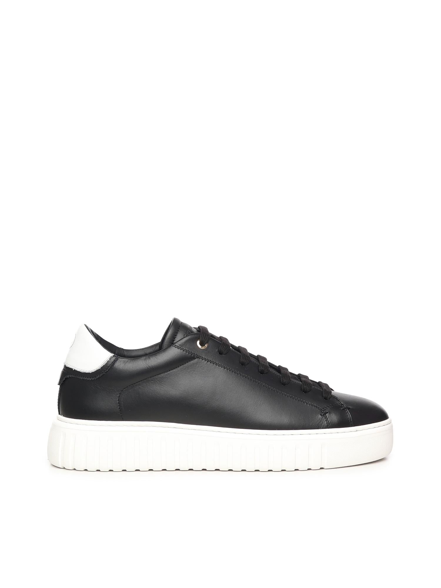 sneakers Mars in pelle MARS NAPPABLACK/WHITE GIULIANO GALIANO 