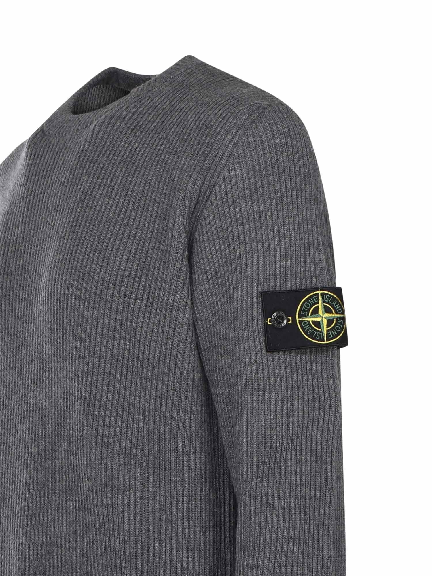 Maglione con bordi a costine K2S155100053 S00C2V0M67 STONE ISLAND 