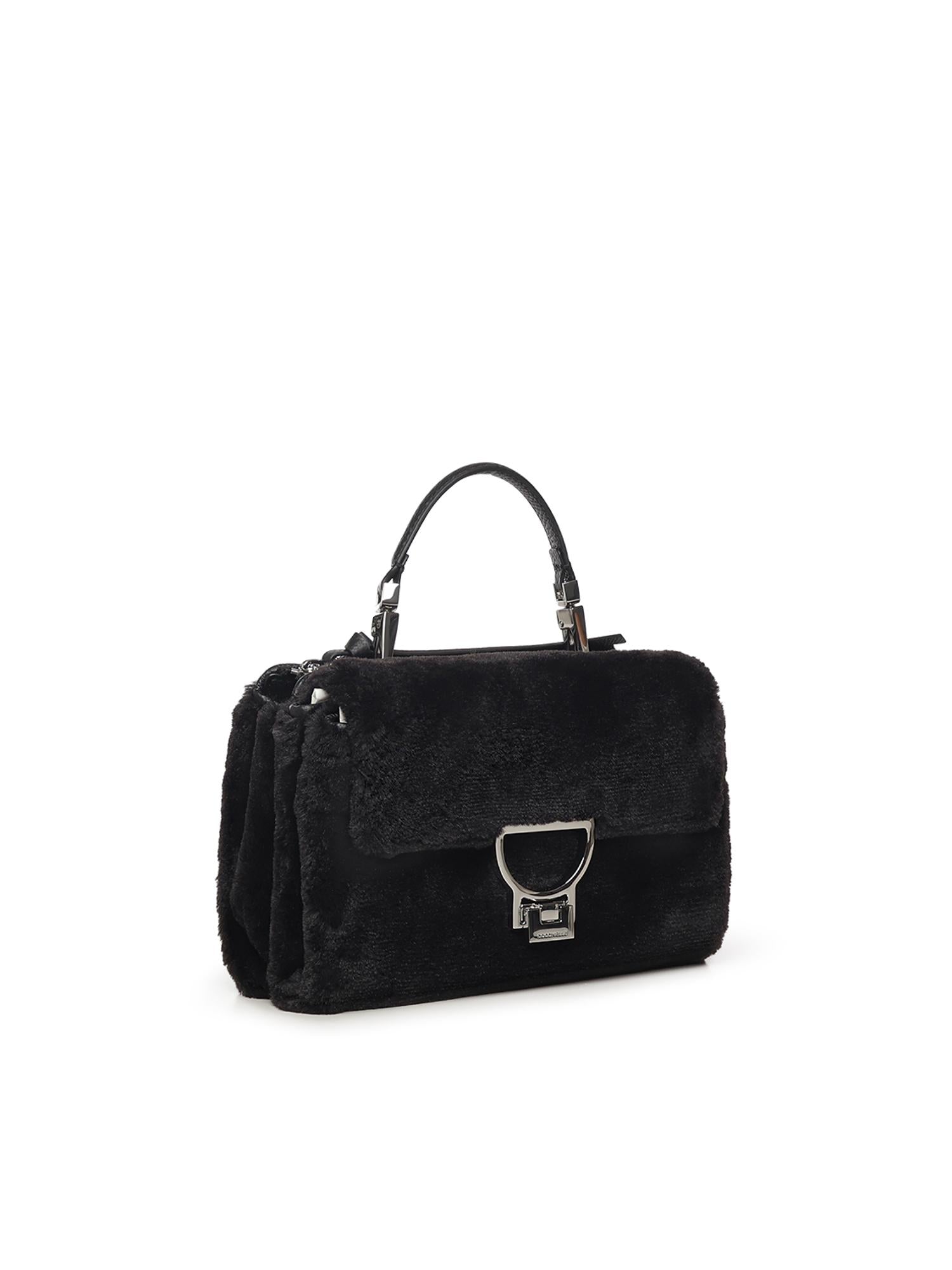 Borsa Arlettis in pelliccia sintetica e pelle<BR/> E1T3I55B701 001 COCCINELLE 