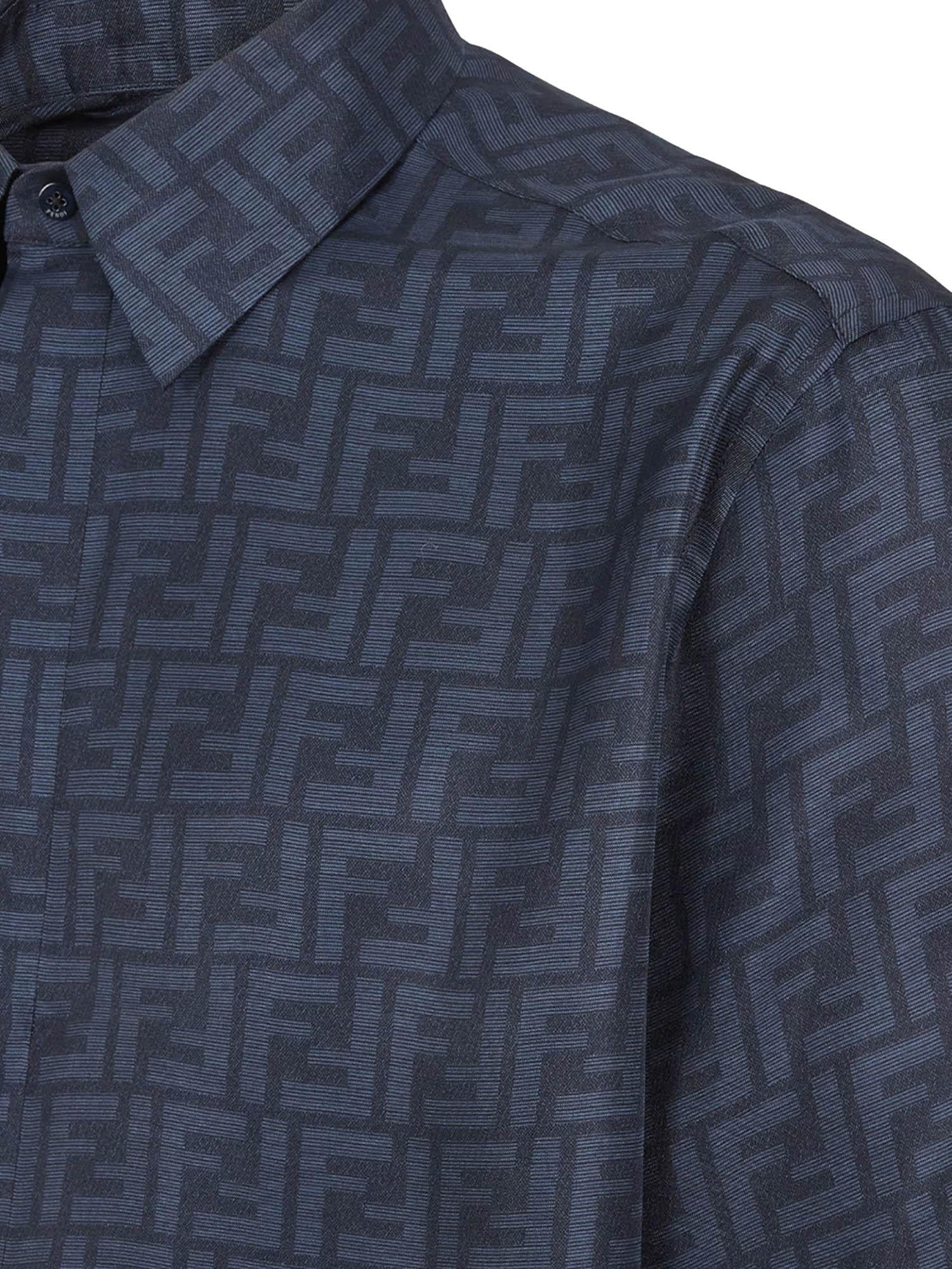 Camicia in seta FF jacquard FS0795 AKEEF0H5A FENDI 