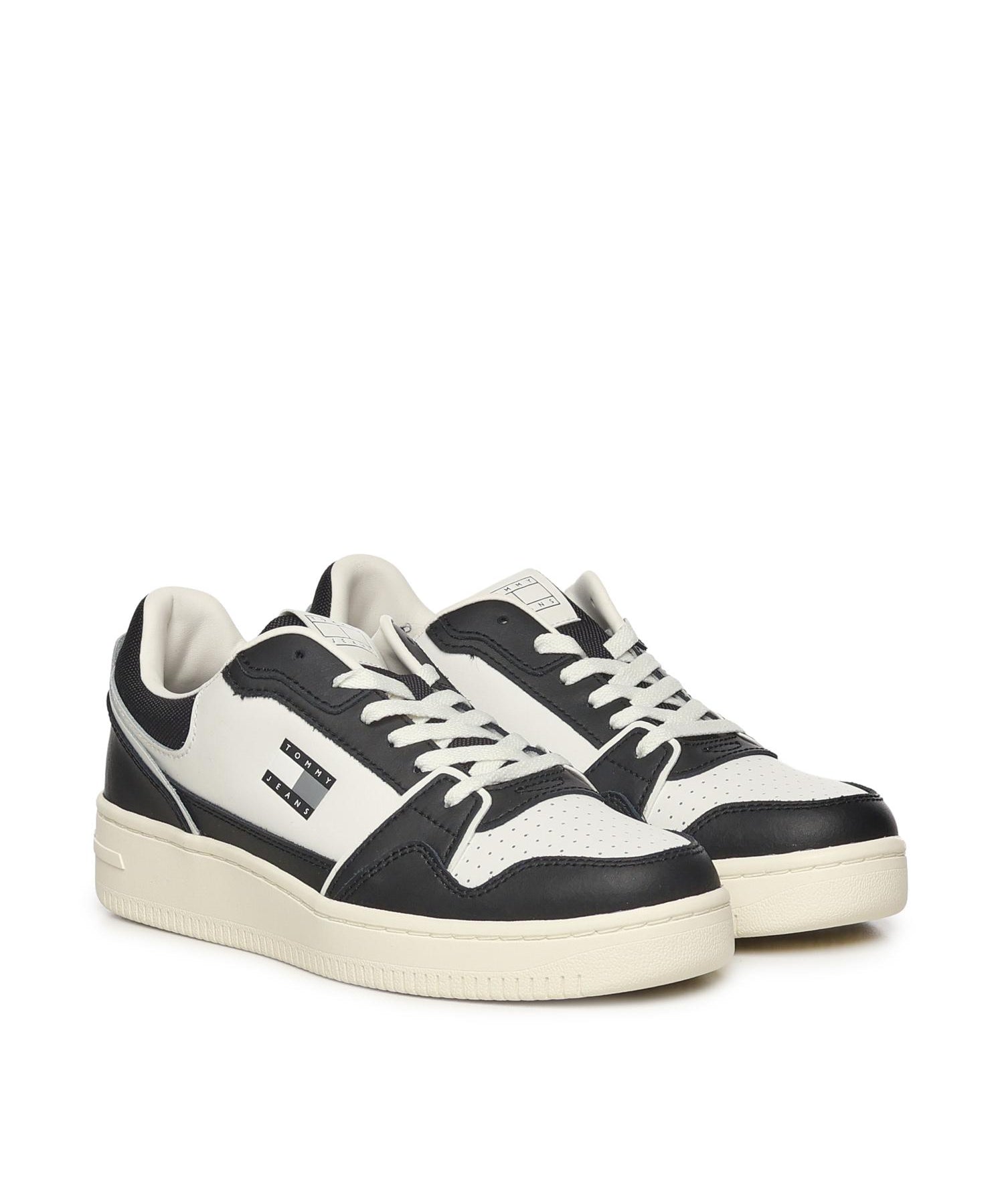 Sneakers Retrò in pelle EM0EM01610 BDS TOMMY HILFIGER 