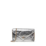 Bustina in pelle metallizzata con logo 105347 A2OTKZ7Q PINKO 