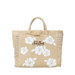 Borsa Colette in tessuto effetto paglia con logo COL0017 03047L MC2 SAINT BARTH 