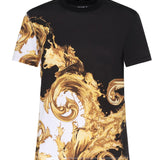 T-shirt in jersey di cotone con stampa 80HAH6P3 JS542GL1 VERSACE JEANS COUTURE 