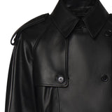 Trench Leadenham cropped in pelle 8129840 A1189 BURBERRY 