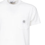 T-shirt con toppa Compass<BR/> K1S152100219 S0057V0001 STONE ISLAND 