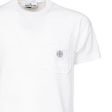 T-shirt con toppa Compass<BR/> K1S152100219 S0057V0001 STONE ISLAND 