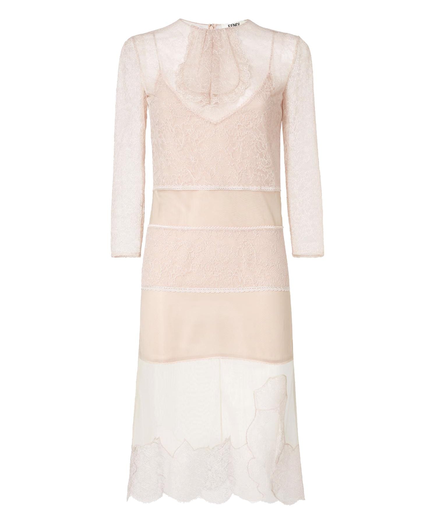 Abito midi in pizzo FDD444 AYNHF1M26 FENDI 