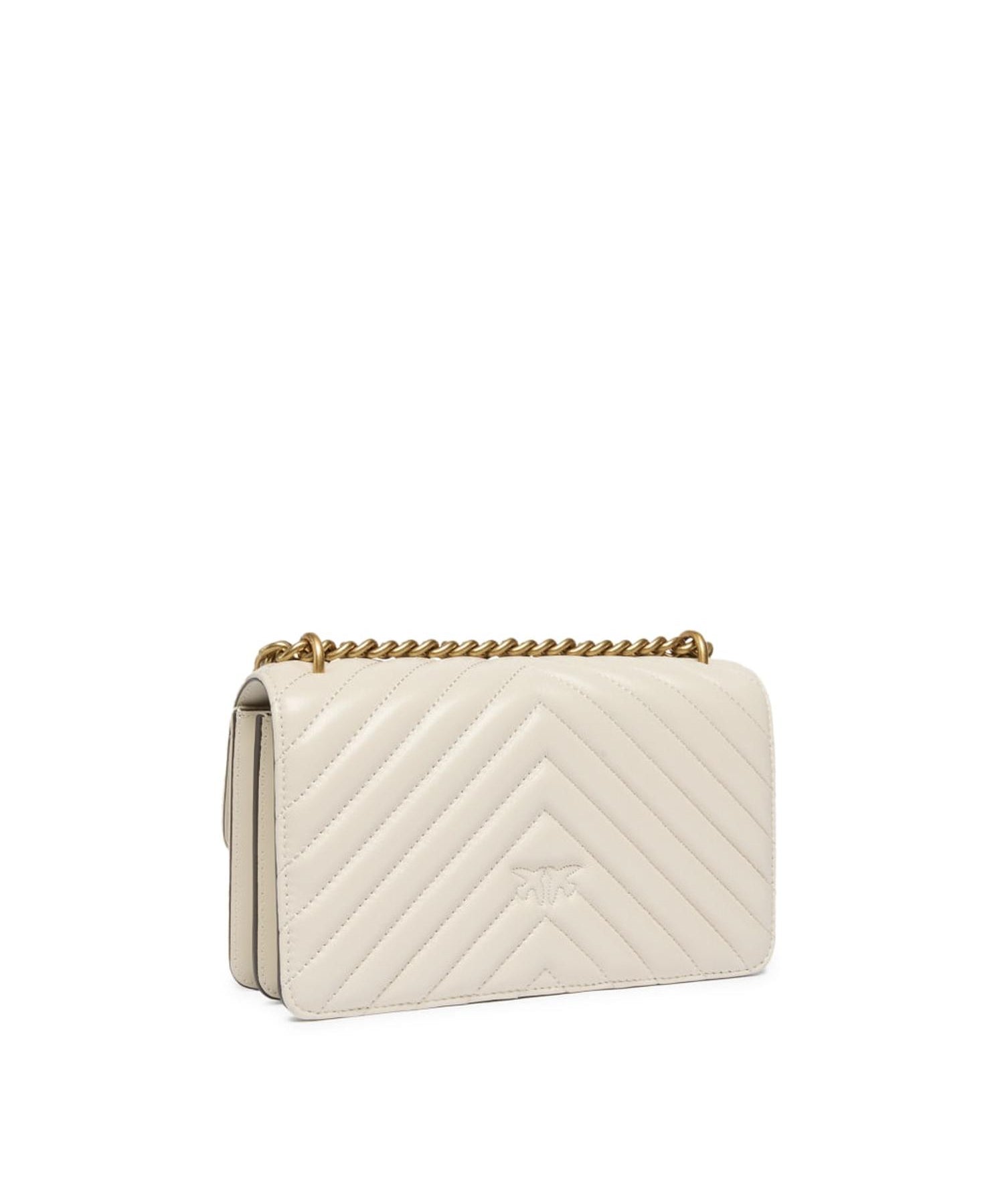 Borsa piccola a tracolla Love Bag One Chevron 100074 A0GKZ14Q PINKO 