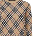 Pullover in misto lana e mohair Check 8110514 C1309 BURBERRY 